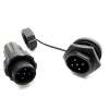 M22 5 pin male waterproof connector for bridge lamps