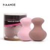 MAANGE Wholesale Cosmetic Puff Foundation powder puff 2pcs Face Beauty Makeup Sponge With Bottle