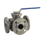 Made In China Fast Shipping Tee Flanged Ball Valve High Quality Tee Flanged Ball Valve Electric DN50 Tee Flanged Ball Valve