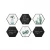 Import Magwall enterprise Logo hexagonal decorative magnetic sticker modeling plate magnet wall decor from China