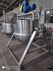 Manual tilting steam jacketed kettle steam cooking mixer
