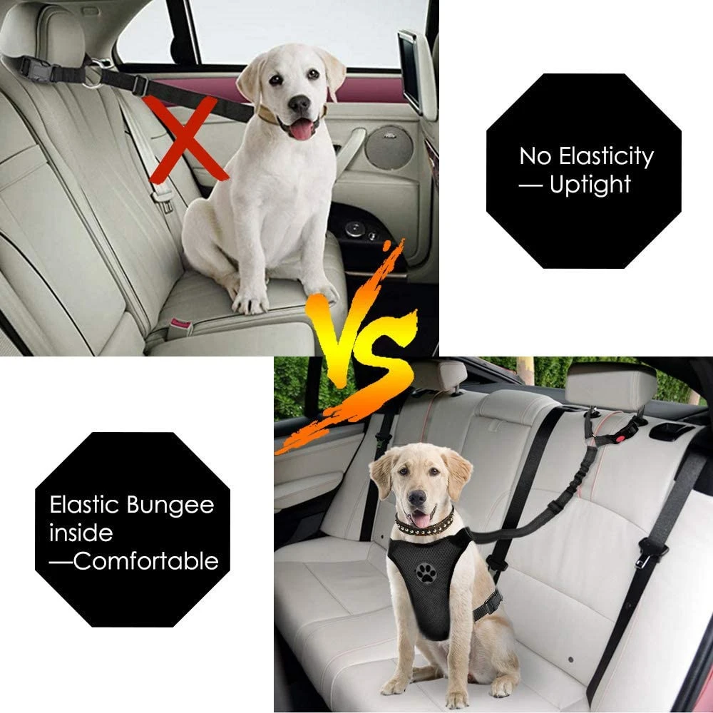Manufacture Headrest  Dog Car Safety Harness Restraint Pet Car Seat belt