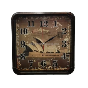 Manufacturer Supply Simple Home Decor Advertising Gift Retro Wall Clock