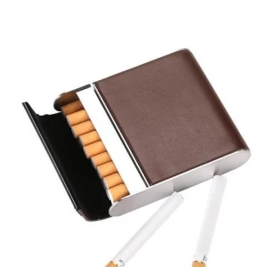 Manufacturers selling high quality Cigarette Case Fabric Tobacco Holder Thin Aluminum Metal Cigarette Box
