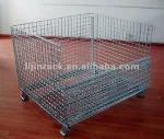 Mesh box wire cage metal bin storage container