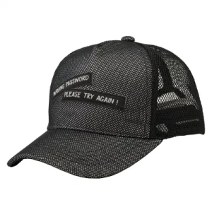 Mesh Sports Cap Letter Printed Trucker Hat