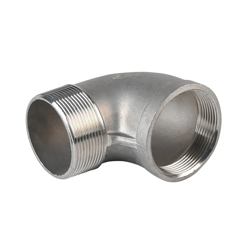 MF 1 - 2 BSP Male to Female Thread 304 Stainless Steel Pipe Fittings Casting 90 Degree SS304 Elbow Water Fitting