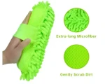 Microfiber Chenille Cleaning Sponges Double Sided Dirt Washing Tool for Car Wash & Kitchen Use