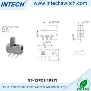 Mini Electrical SPDT Slide Switch