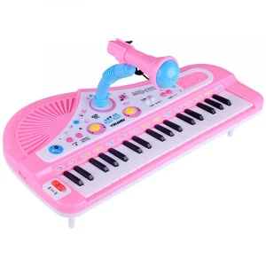 Mini Intelligent Baby Learn Pink Kids Electronic Keyboard Organ Piano Toys