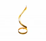 Minimalist Vintage Luxury Adjustable Aluminum Metal Table Top Lighting Table Lamp LED Gold Leaf Desk Lamp