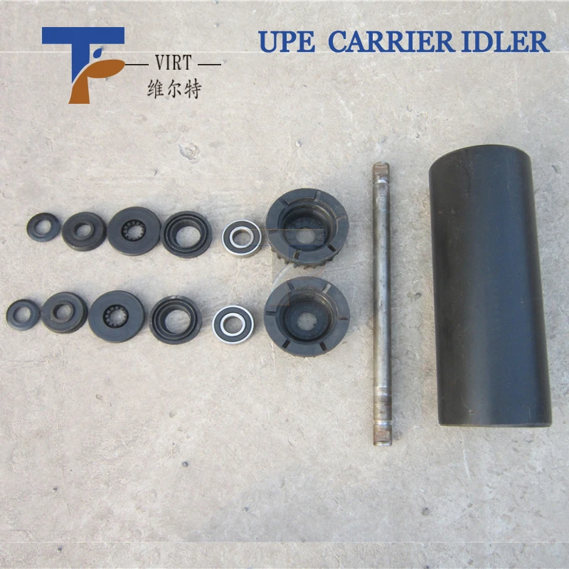 Mining Used Belt Conveyor HDPE Idler Roller With Long Time Working