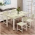 Import Modern Design Wooden One Table Four Chairs Dining Table  Sets for Home from China