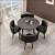 Import Modern family dining table simple iron table and chair combination from China