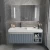 Import Modern Furniture Bathroom Vanity Set Bathroom Cabinet units with LED mirror from China