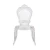 Import Modern Hot sale Acrylic Crystal Transparent PC Back Chair Throne Clear  Dining Chairs High quality  Princess Plastic Chair from China