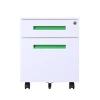 Modern office equipment metal 2 box drawers mobile pedestal lockable file storage cabinet