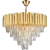 Import Modern residential crystal chandeliers lighting  hotel clear Crystal led Lamparas golden Luxury  Led crystal pendant lights from China