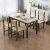 Import Modern simple table chair dining table rectangular table and chair combination from China