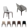 Modern Style Pu Leather Or Fabric Hotel Dining Chair With Solid American Ash Legs /