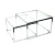Import modern tempered glass top square coffee table sets from China