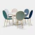 Import modern velvet Restaurant furniture restaurant round back dining chairs from China