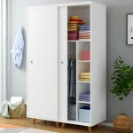 Modern wardrobe wooden sliding door wardrobe