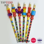 most popular customized pencil hand fidget topper/fidget pencil topper/finger fidget toy