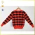 Import Multi Color Grid Jacquard V Shape Hand Knit Baby Sweater from China