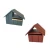 Import Multi color lovely house shaped outdoor wood letter box mailbox from China