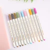 Multi colors Heaxgon Metallic Watercolor Decorative Art Marker Pen Paint markers