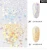 Import Nail powder magic nail art flake pigment powder galaxy multi-color flakes wholesale holographic pigment flakes from China