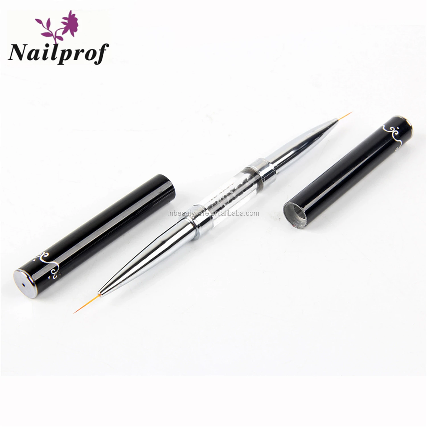 Nailprof Double Head Crystal Handle  Drawing Brush Liner Brush Painting Pen Gel Polish Crystal Nail Art Manicure Tools
