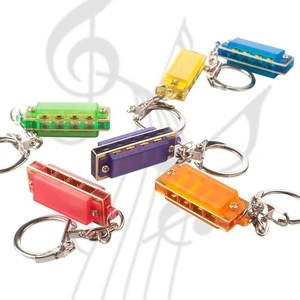 NAOMI Harmonica Mini 4 Holes 8 Tones Harmonica Portable Keychain Design Children Toy Kids Harmonicas Fashion Gift