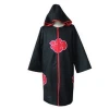 Naruto cloak Cape Japanese anime clothes cosplay red cloud robe costumes Naruto ring