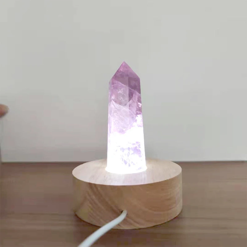 Natural Clear Amethyst  Quartz Crystal Gemstone Energy Crystal point  Crystal Lamp Decoration Home Furnishings