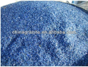 Natural recycled blue silica sand for glass production