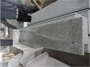 Natural Stone Polished Grey Granite Staircase Tile For Floor Stepping Designs