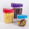NBRSC Set of 3 Easy Pour Dry Food Tubs Fresh Store Cereal Pasta Containers Boxes Kitchen Storage