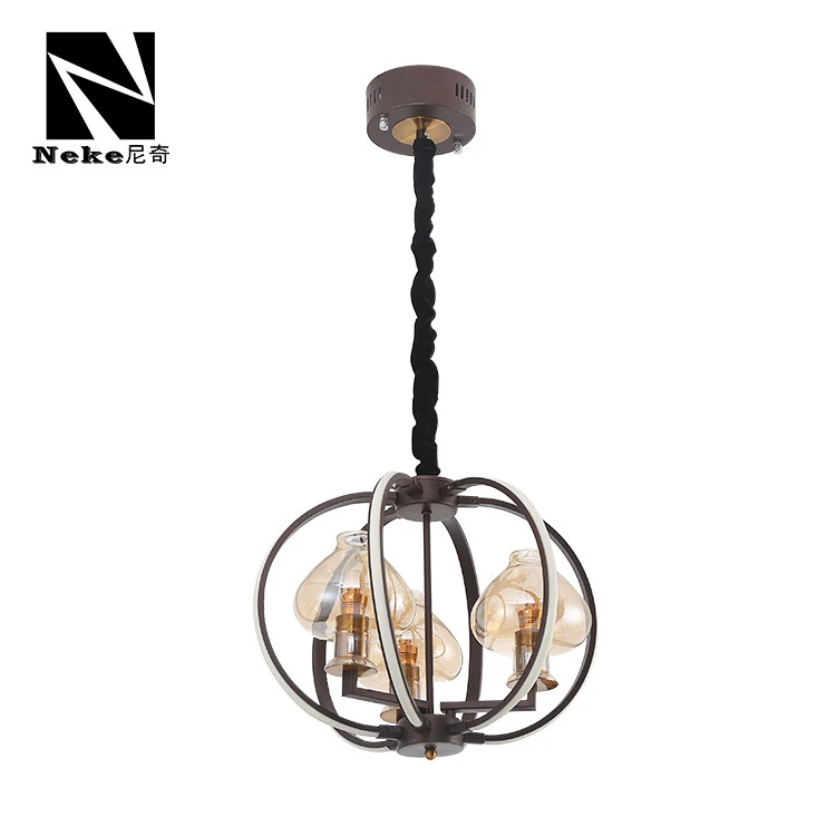 NEKE High brightness aluminum customized indoor fancy light modern luxury decoration hanging led pendant light