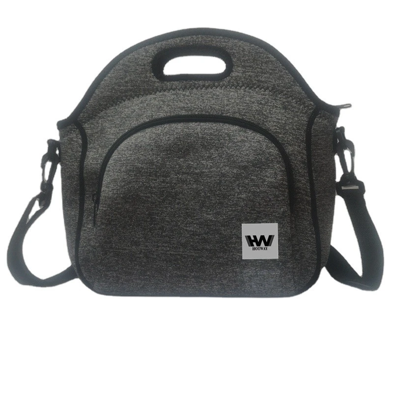 Neoprene Lunch Bag with Zipper Close