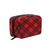 New Arrival Cotton Canvas Red Pouch Bag Cosmetic Makeup Case