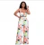 Import New Arrivals High Quality Women Fashion Clothing 2021 Spring Printed Two Piece Set Crop Top 2 Piece Set from China