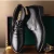 Import new black non-slip business leather shoes men from China