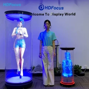 New Design 30cm High Resolution LED 3D Holographic Display Projector Fan Waterproof Cover Advertising Medical Treatment OEM