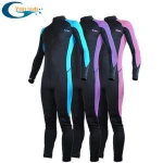 new design custom  lady nylon lycra diving skin swim suits rash guard