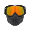 New design for outdoor cycling transparent motocross safety sunglasses called visor goggles with face mask