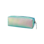 New Design Portable High Quality Green Waterproof PU Pencil Bag