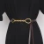 Import New fashion fashion fashion gold twisted metal buckle double thin belt knot twist twist belt belt for women from China