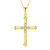 Import New Fashion  Zircon Cross Pendant Link Chain Jewelry Gold Color AAA CZ Pendant Necklace from China